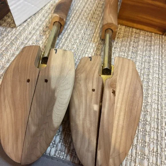 Vintage BUNDLE OF 3 Florsheim & Wooden Shoe Tree Mold 3 Pair Size 7 And … - Picture 6 of 9